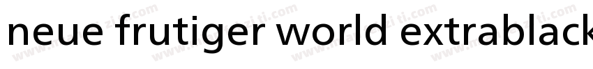 neue frutiger world extrablack字体转换